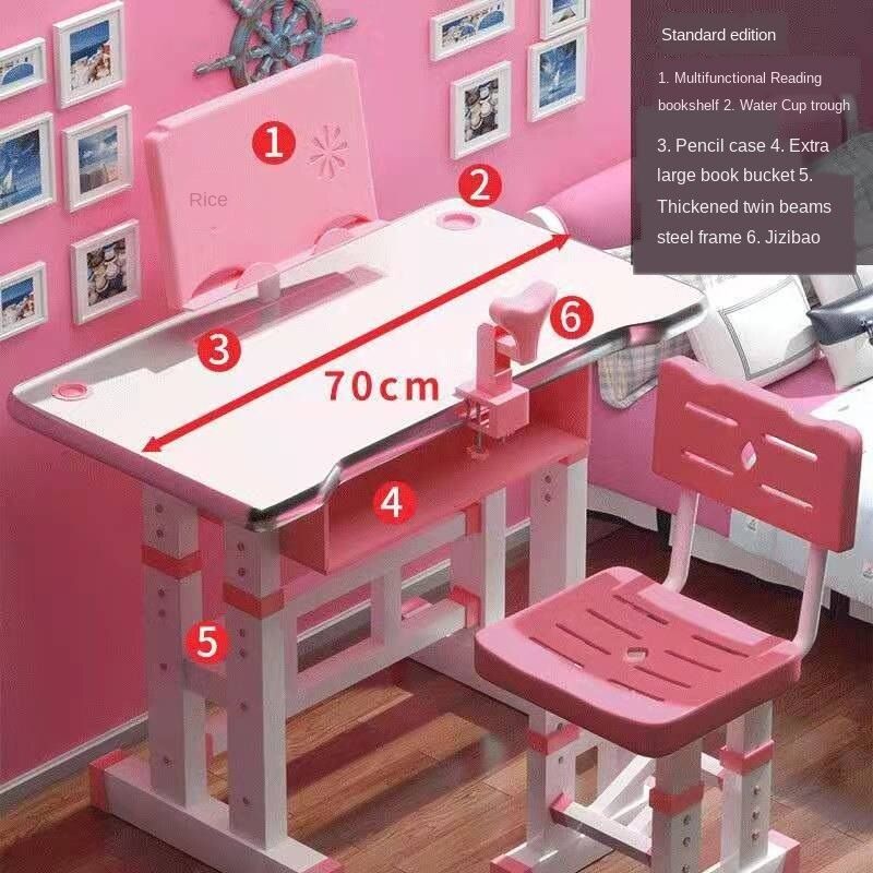 Children's Study Table and Chair Set Writing Desk Desk Chair Home ...