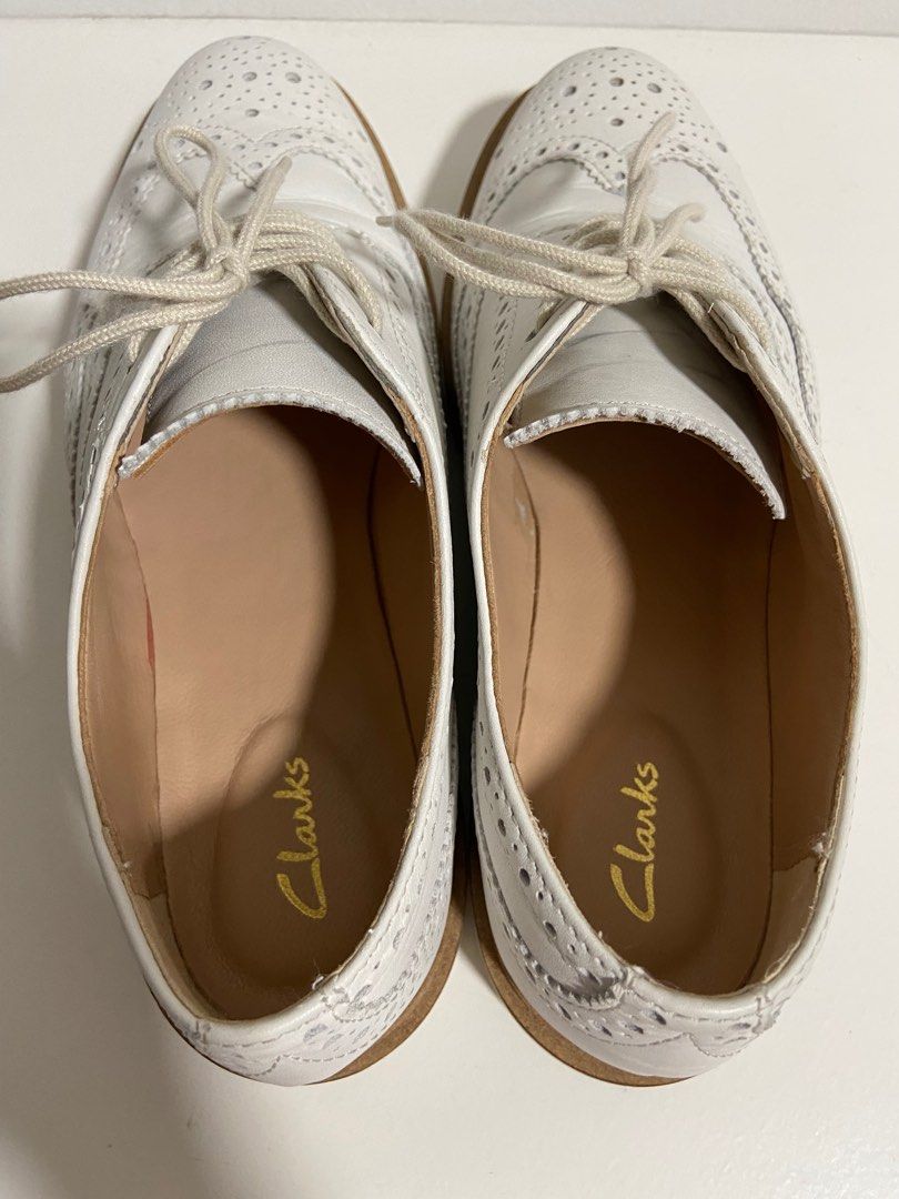 Clarks clearance silver brogues