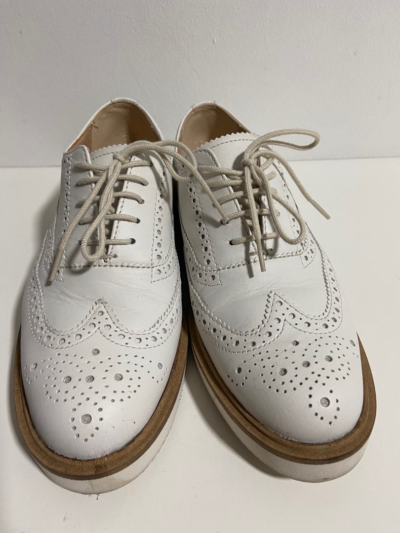 Clarks platform brogues deals