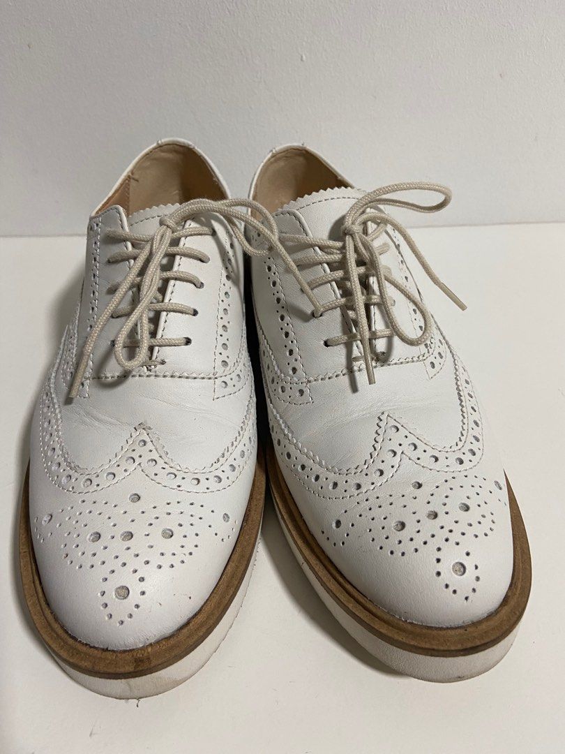 Clarks platform brogues discount