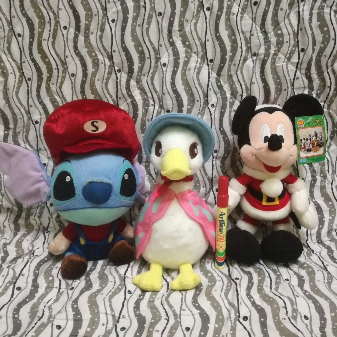 Plushie Conan Nobita Peter Rabbit Jemima Mario Stitch Mickey Mouse ...