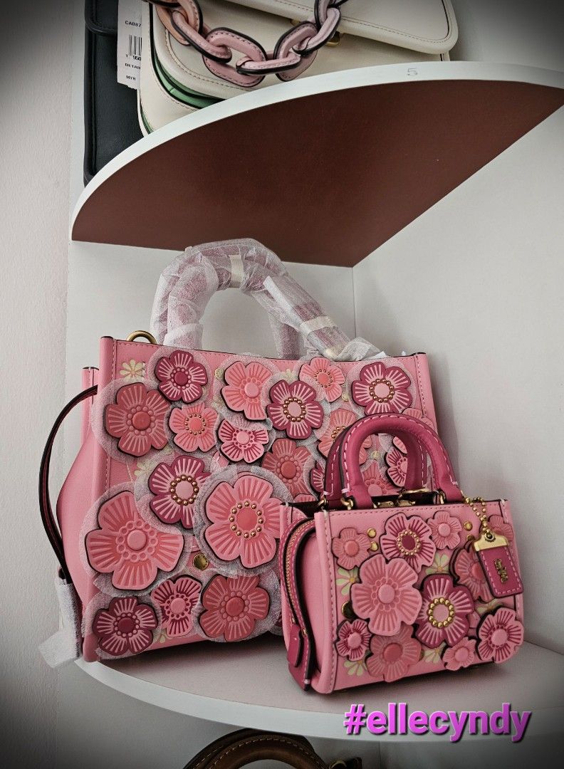Coach Rogue Tearose Mother & Daughter 💕, Luxury, Bags & Wallets On  Carousell