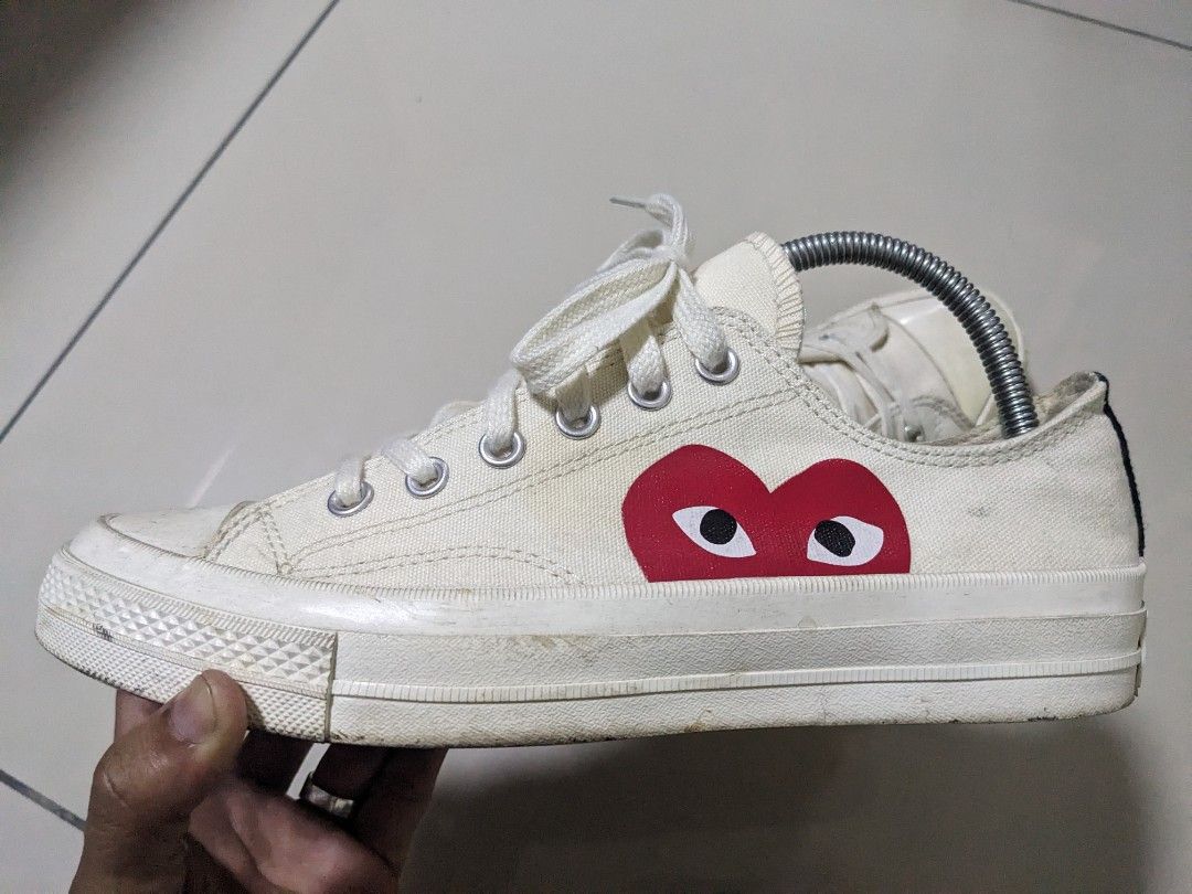 Converse x Comme Des Garcons UK6.5 EUR39.5 JPN25CM Men s Fashion Footwear Sneakers on Carousell