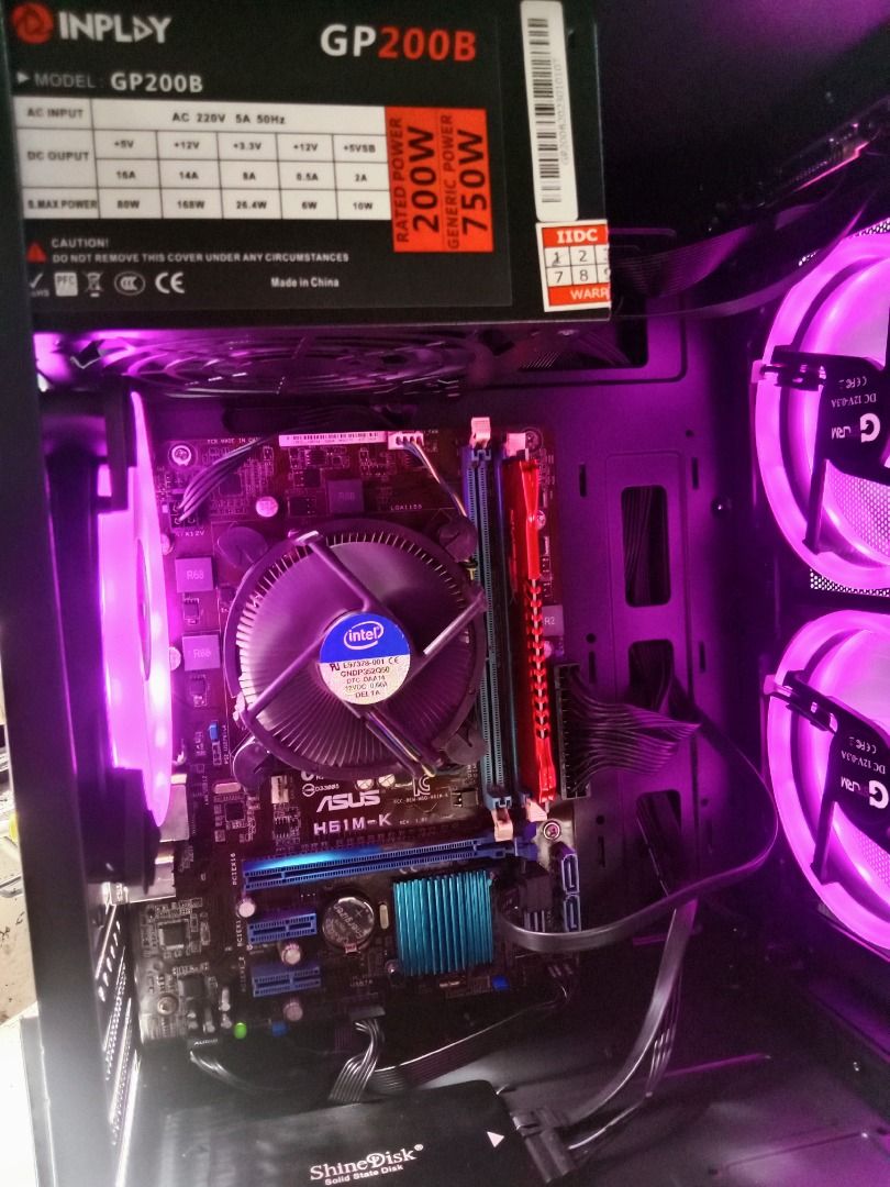 Core i7 gaming pc (Category: Desktops) located in Las Pinas. Submitted by mikko.gomez (Listing ID 1244715012, Image 2). Description: UGALIIN MAGBASA! For sale system unit only no monitor etc. Specs: Core i7 3770 3rd gen (4cores 8threads) With Intel HD Graphics 4000 (integrated gpu only) Asus H61M-K Motherboard 8GB RAM Hyperx Savage (BNEW) 120GB SSD (10x faster than normal hdd) Inplay 750w power supply (BNEW) Keytech T100 matx Case (BNEW w/box) 3x