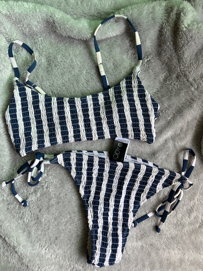 COTTON ON Stripe Bikini Set on Carousell