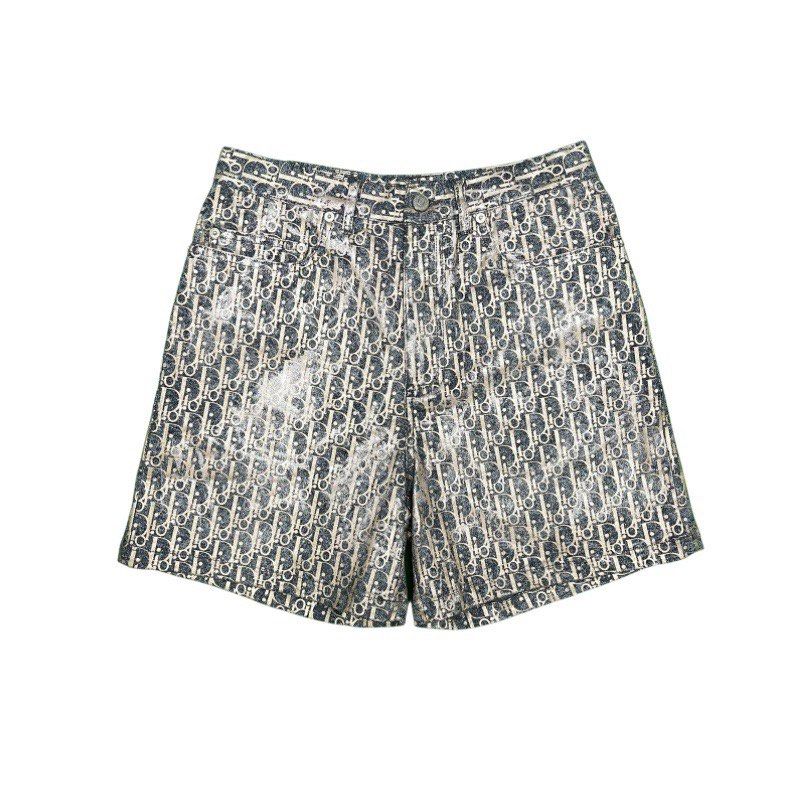Gold sale denim shorts