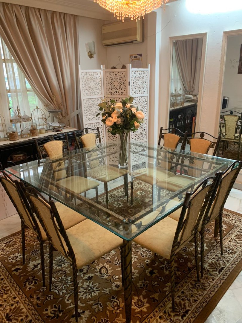 Iron dining table price sale