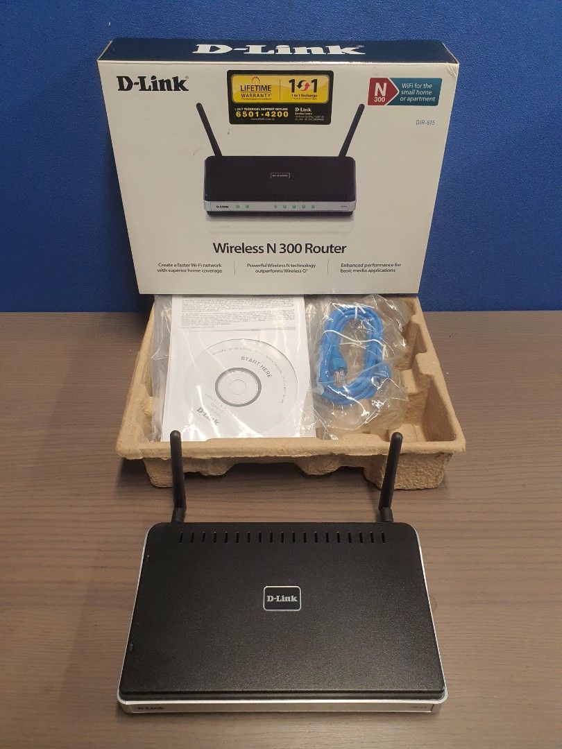 D-Link Wireless N 300 Router DIR-615, Computers & Tech, Parts ...