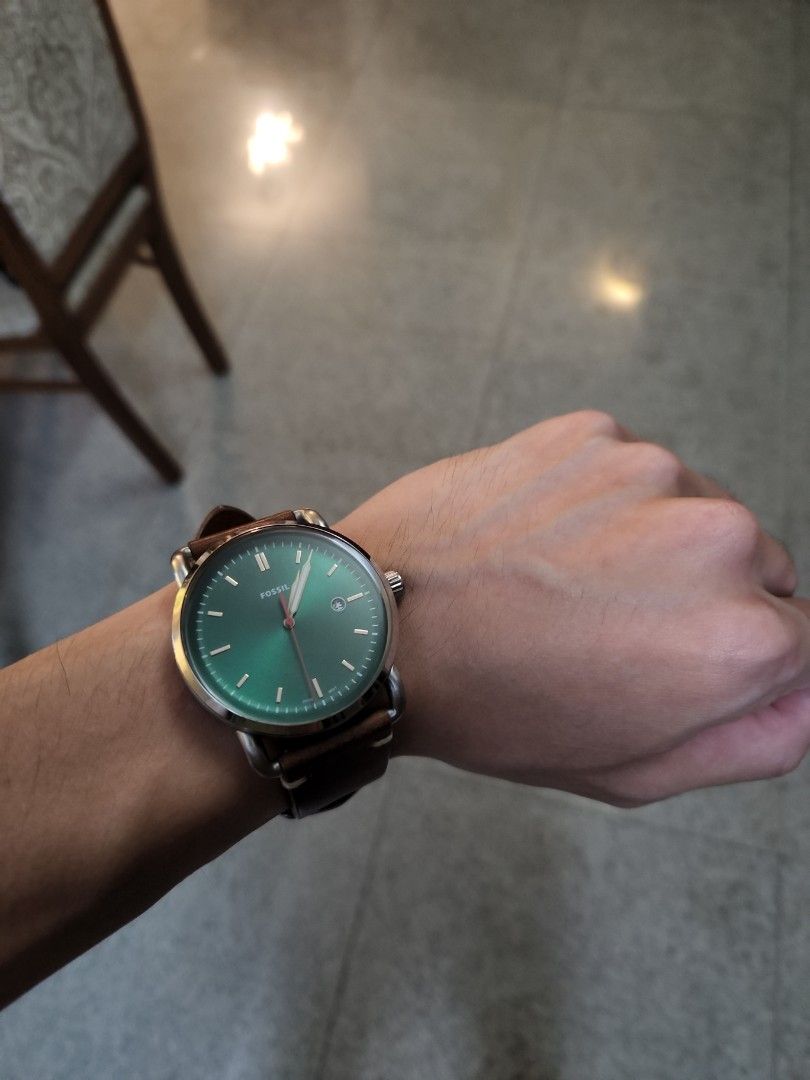 Emerald Green Dial Fossil Watch Men s Fashion Watches