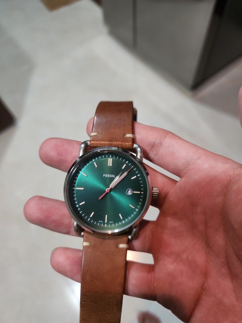 Emerald Green Dial Fossil Watch Men s Fashion Watches
