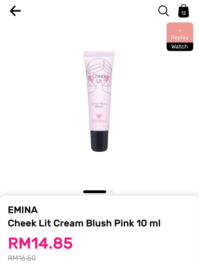 Emina Cheek Lit Cream Blush Beauty Personal Care Face Makeup