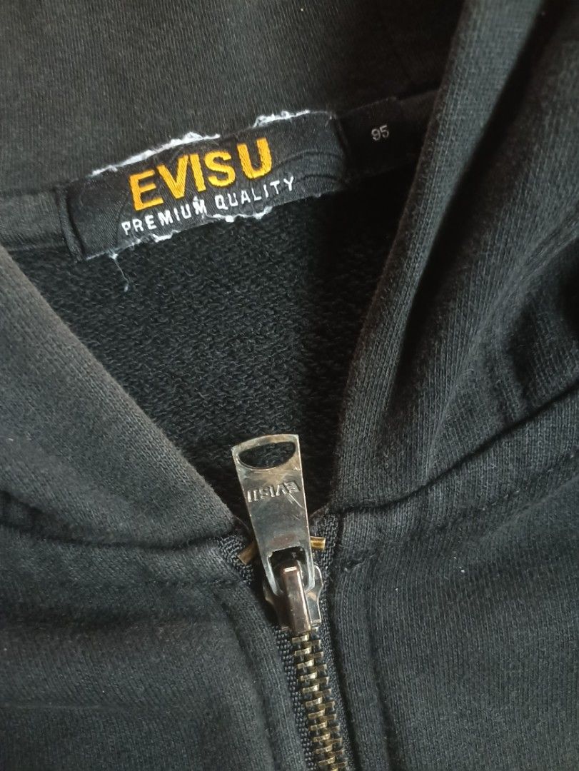 Evisu Zipped Up Hoodie, Men's Fashion, Coats, Jackets and Outerwear on  Carousell