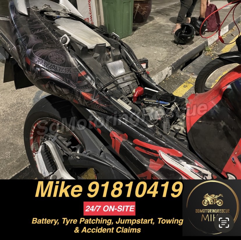 EXPERIENCED MECHANIC EAST SIDE 24 7 Islandwide Onsite Motorcycle Motorbike Battery Replacement Jumpstart Services WHATSAPP 9181 0419 Motorcycles Motorcycle Accessories on Carousell