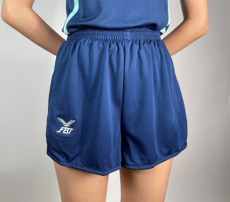 FBT NAVY Straight Cut Shorts