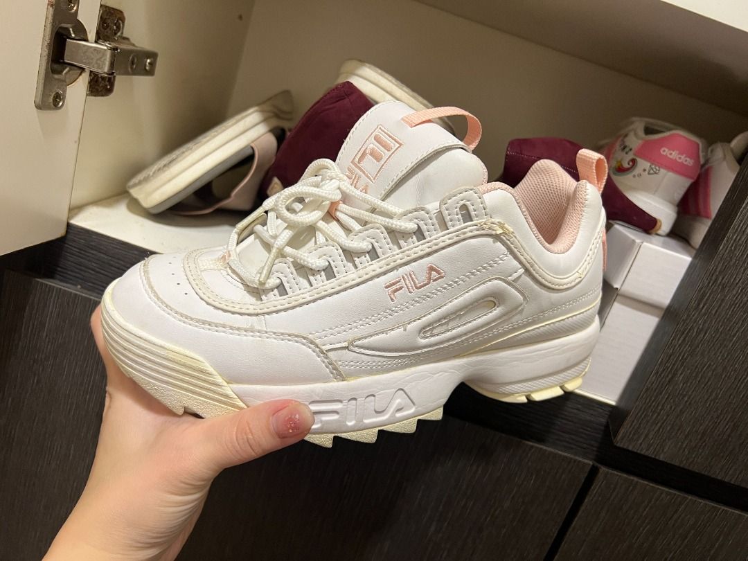 FILA DISRUPTOR 2 WHITE PINK WOMEN SHOES Women s Fashion Footwear