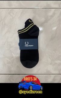 FRED PERRY Socks - [ Short Socks - BLACK GOLD ] - Made in 🇯🇵
