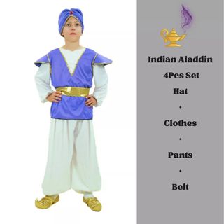 Adult Aladdin Costume with Suit Vest Shirt Pants Hat – Cosplayrr