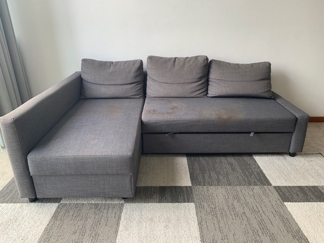 Friheten IKEA Lshaped sofabed with storage, Furniture & Home Living