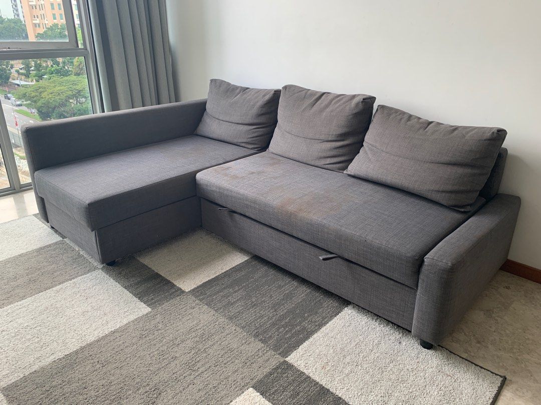 Friheten IKEA Lshaped sofabed with storage, Furniture & Home Living