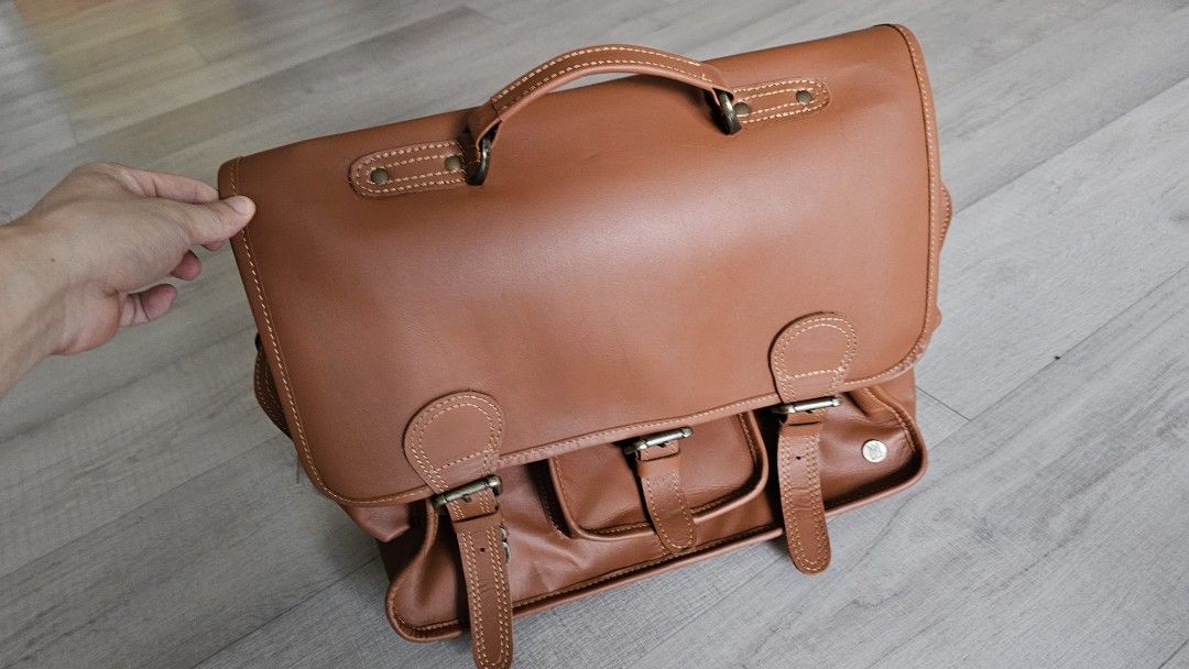 Full grain leather hotsell satchel