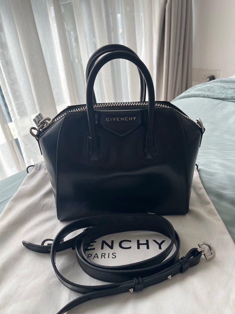 Givenchy antigona mini sales black smooth