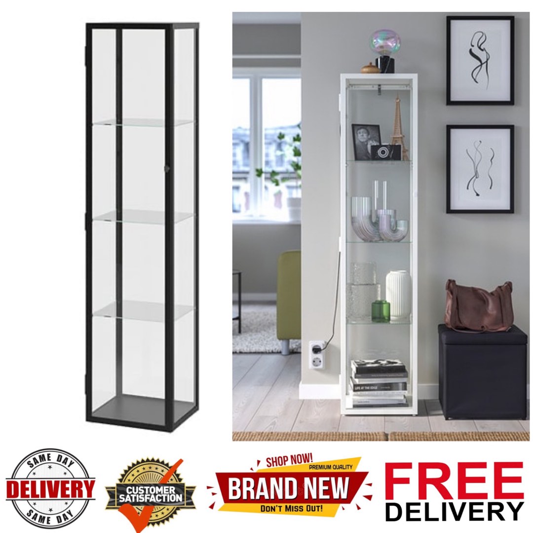 Glass Display ikea, Furniture & Home Living, Furniture, Shelves