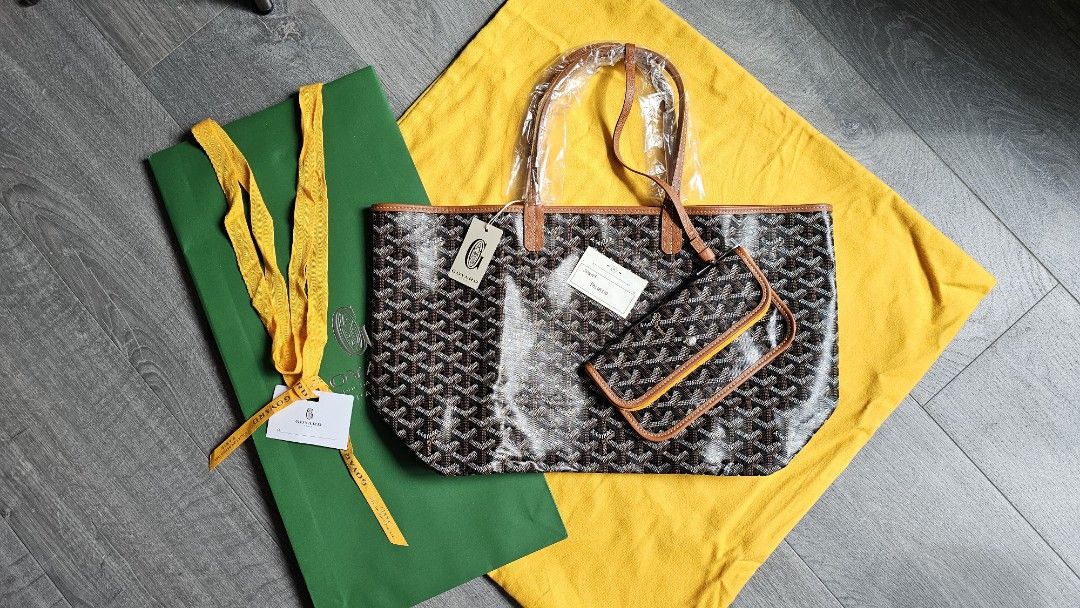 Brand New Unused Goyard St Louis GM Tote Bag Black / Tan, Luxury, Bags &  Wallets on Carousell