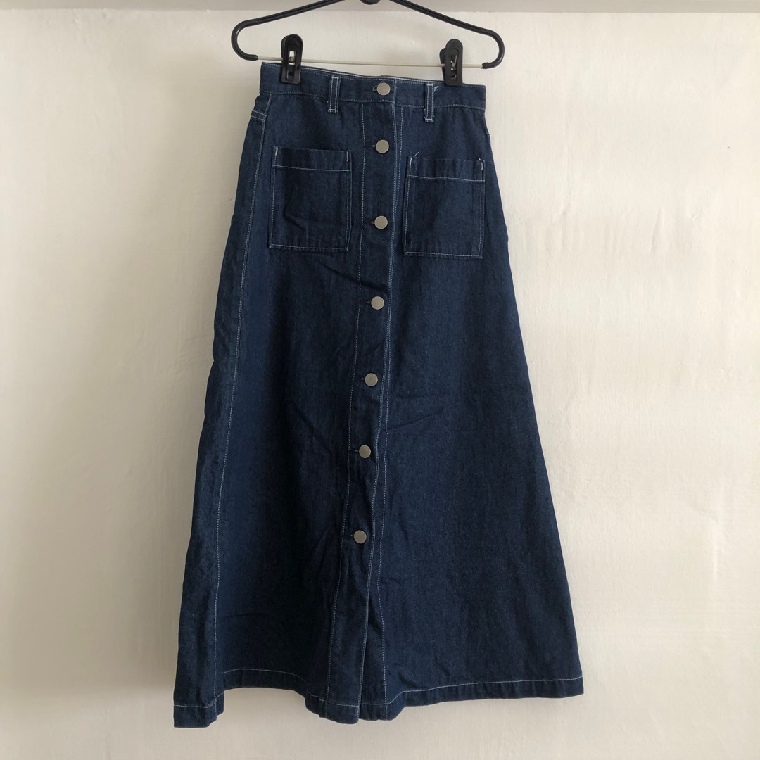 GU Denim skirt OS+EC