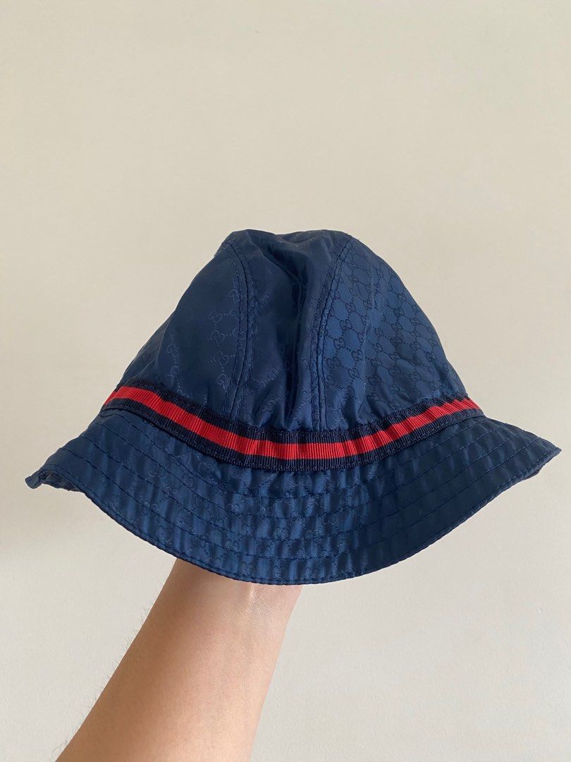 Gucci Kids Blue Bucket Hat Babies Kids Babies Kids Fashion on Carousell