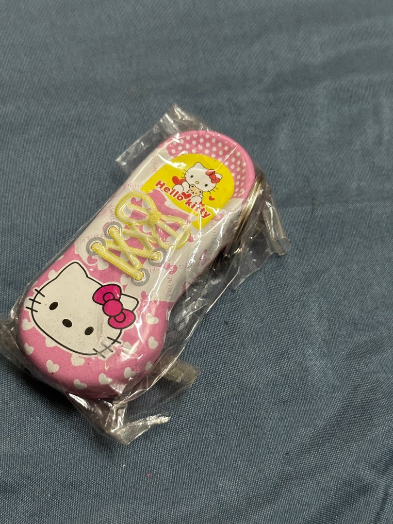 Hello Kitty Shoe shaped Keychain Container, Hobbies & Toys, Toys