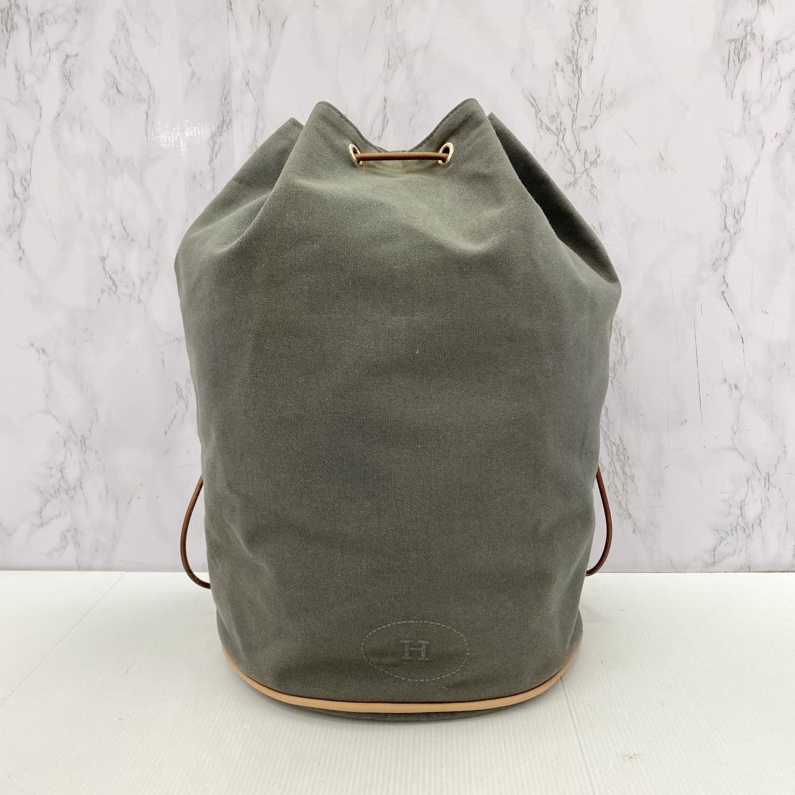 HERMES CANVAS POLOCHON MIMILE BACKPACK 237021513 TI, Luxury 