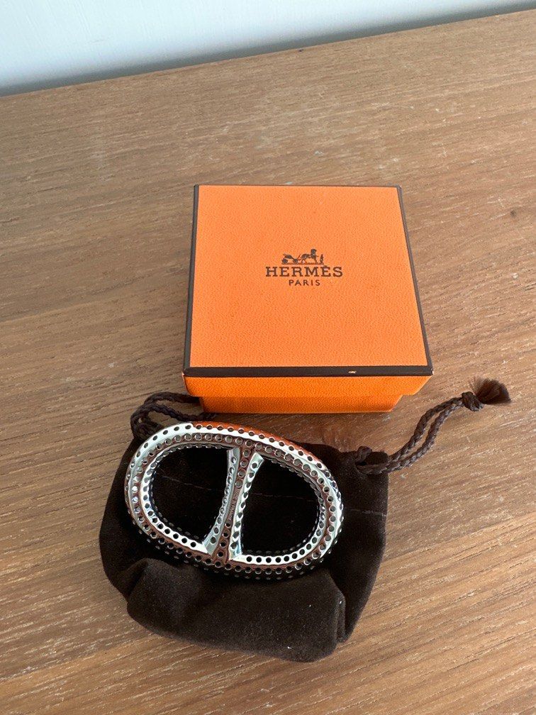 Hermes Scarf Ring Chaine d'Ancre Perforee scarf 90 ring