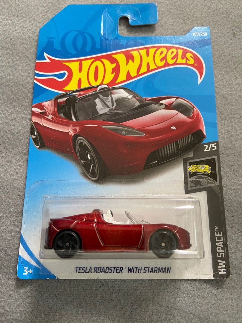 Tesla roadster hot wheels starman top