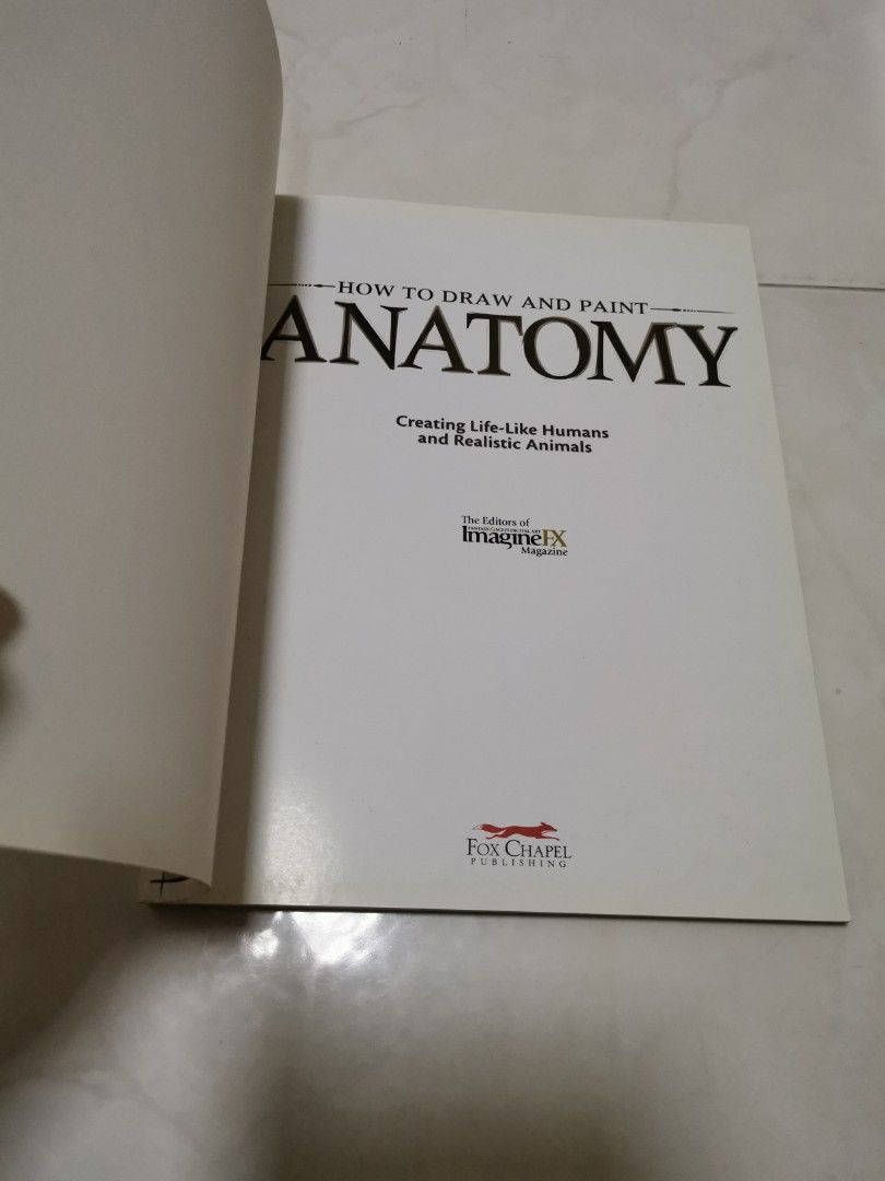 How to draw and paint anatomy, realistic humans and animals drawing guide, Hobbies & Toys