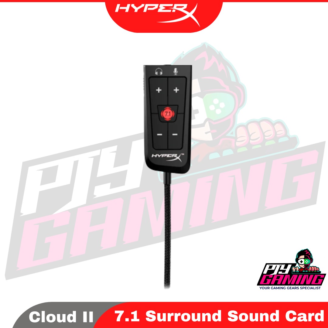 HyperX Cloud II USB Sound Card 7.1 Surround Sound, Audio, Soundbars
