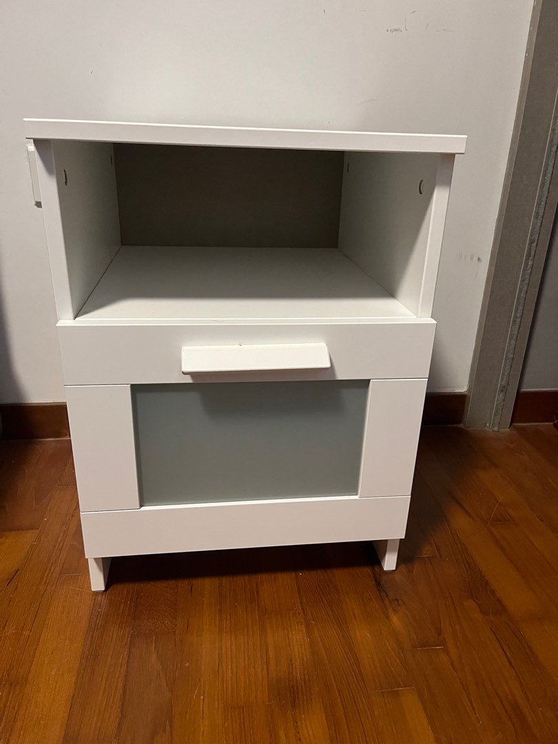 Ikea Bedside Table Brimnes, Furniture & Home Living, Furniture, Shelves