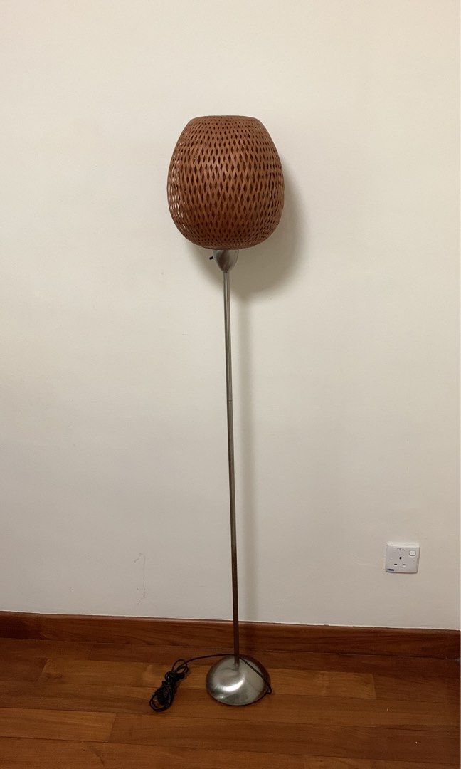 Ikea rattan cheap floor lamp