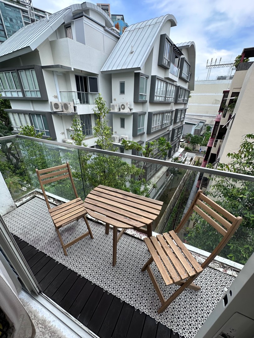 IKEA Foldable Patio Chairs & Table, Furniture & Home Living, Outdoor