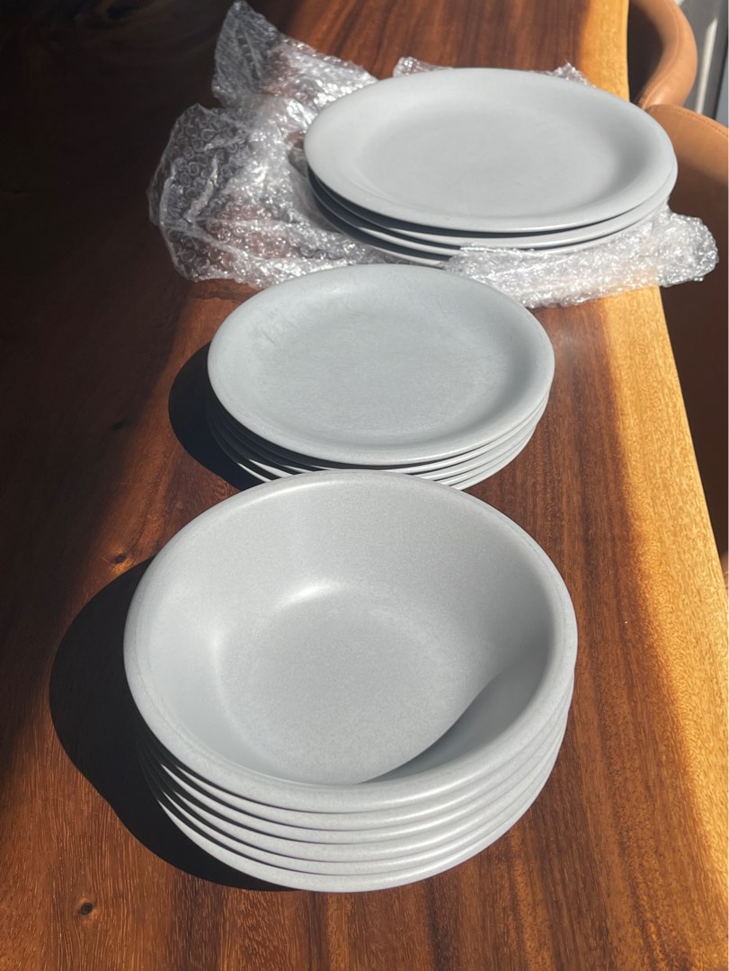 IKEA Grey Dinnerware Set, Furniture & Home Living, Kitchenware