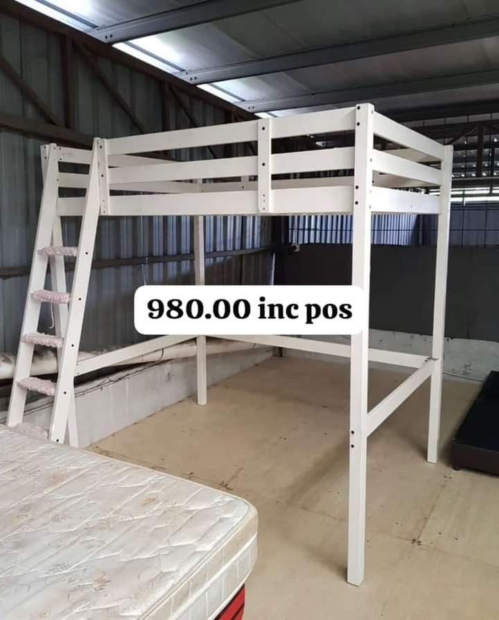 Ikea loft bed queen saiz, Furniture & Home Living, Furniture, Bed