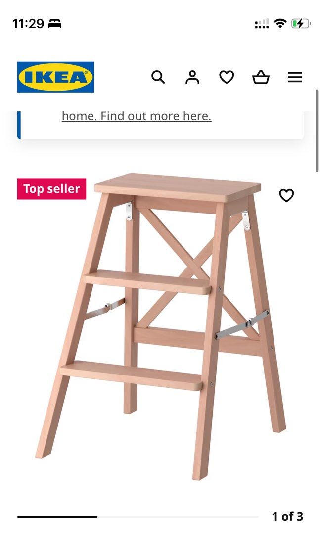 Ikea folding step clearance