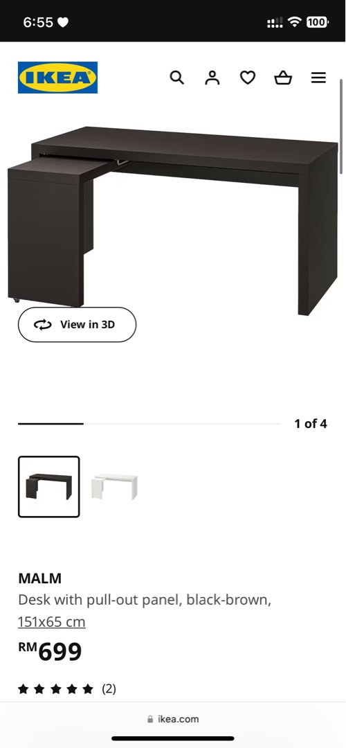 Ikea Study Desk & Drawers Set only RM450, Furniture & Home Living, Furniture, Tables & Sets on