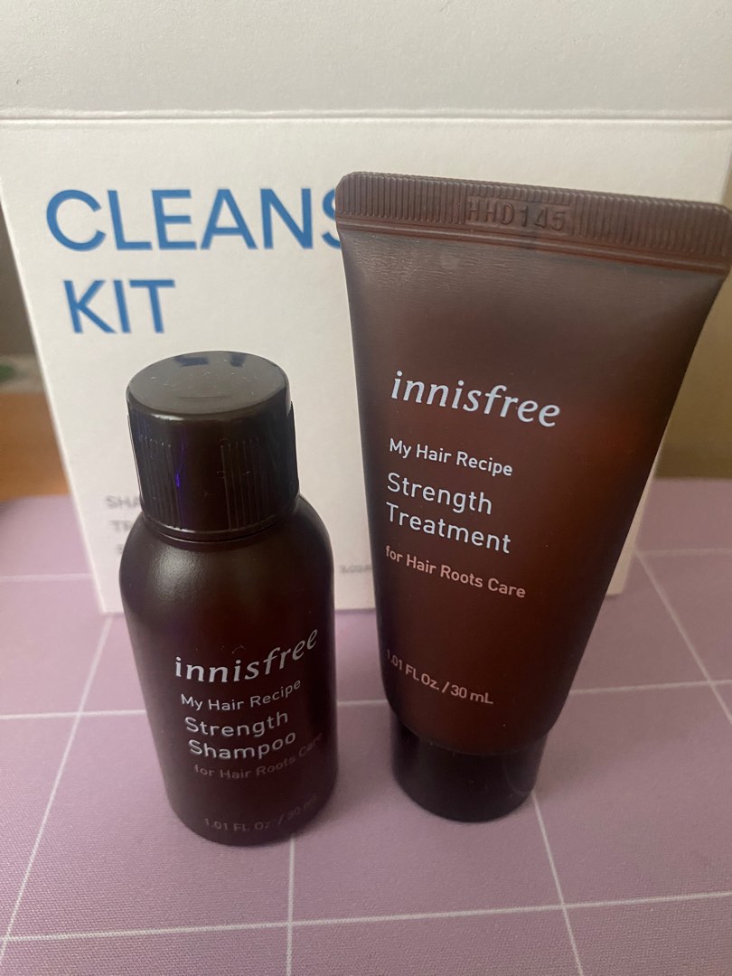Innisfree Hair Strength Shampoo and Treatment, Beauty & Personal Care, Hair on Carousell