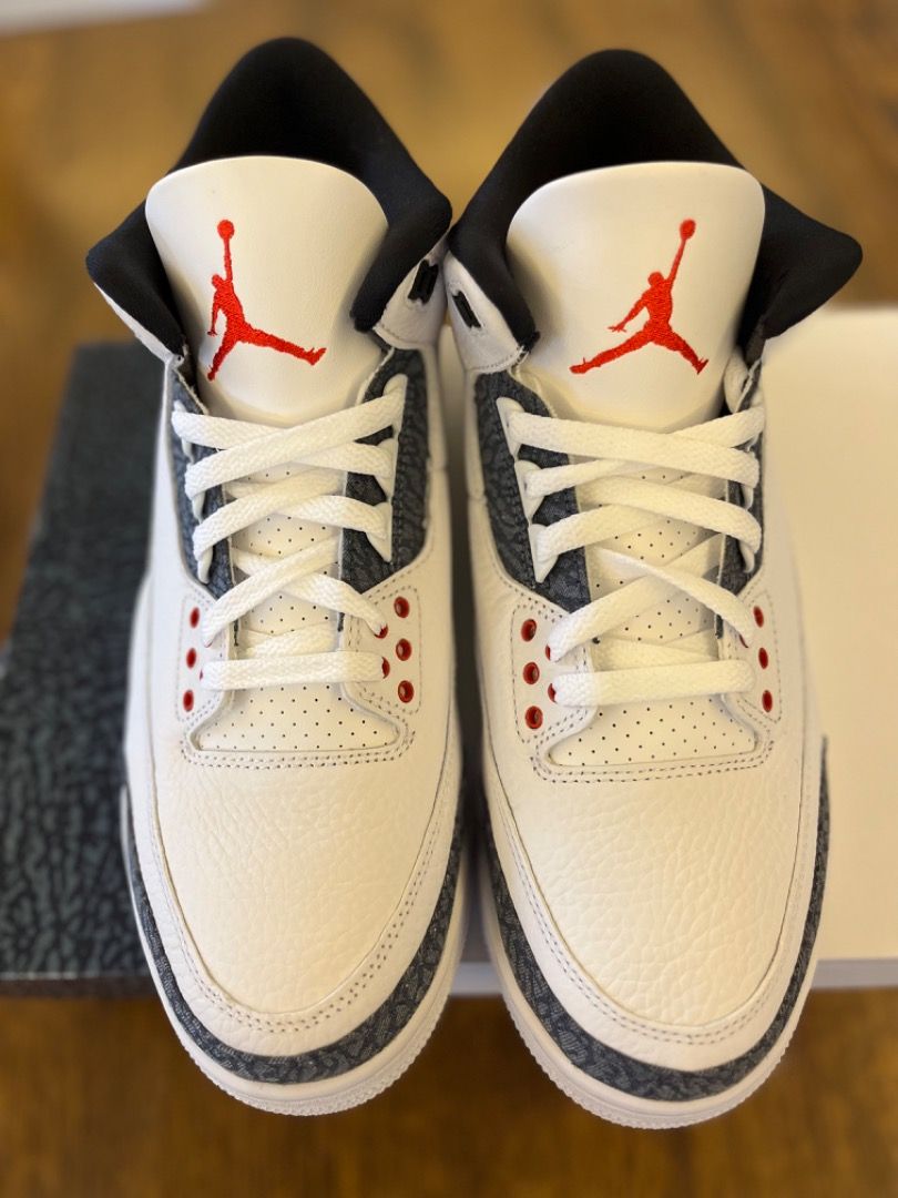 j3 fire red denim