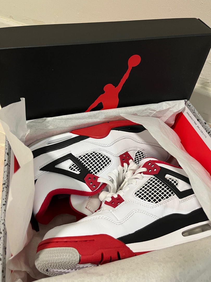 jordan 4 fire red 2020 box
