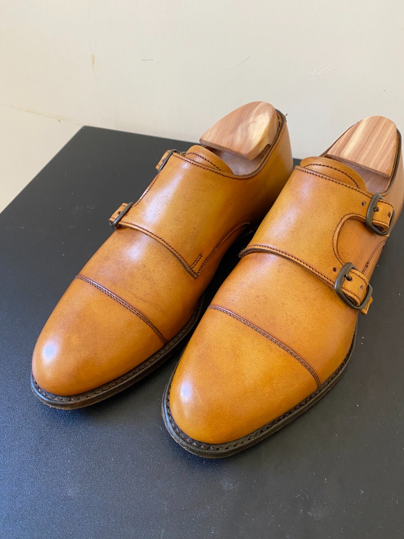 Joseph Cheaney Monkstrap 皮鞋英國製皮底UK3.5, 女裝, 鞋, 靴- Carousell