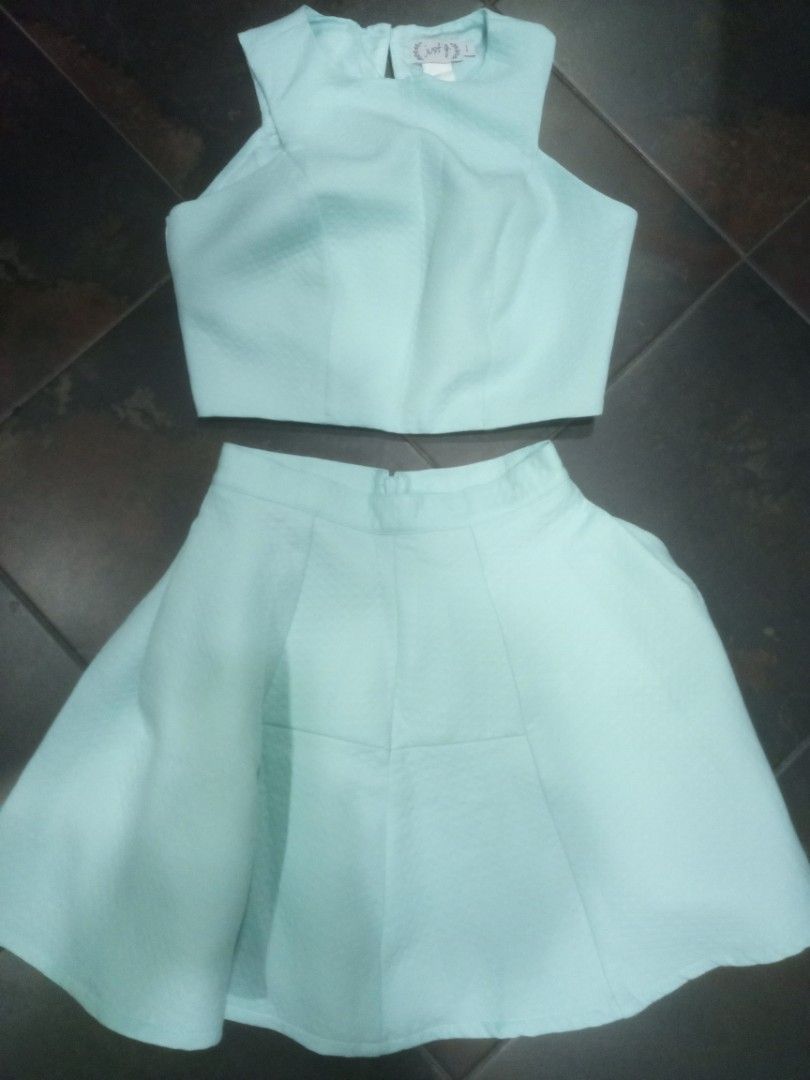Just G set mint green Women s Fashion Dresses Sets Sets or