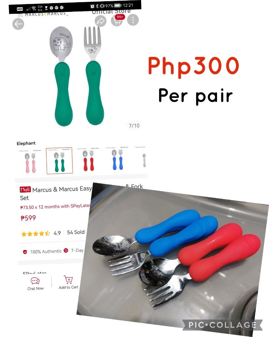 Kai eating utensils on Carousell