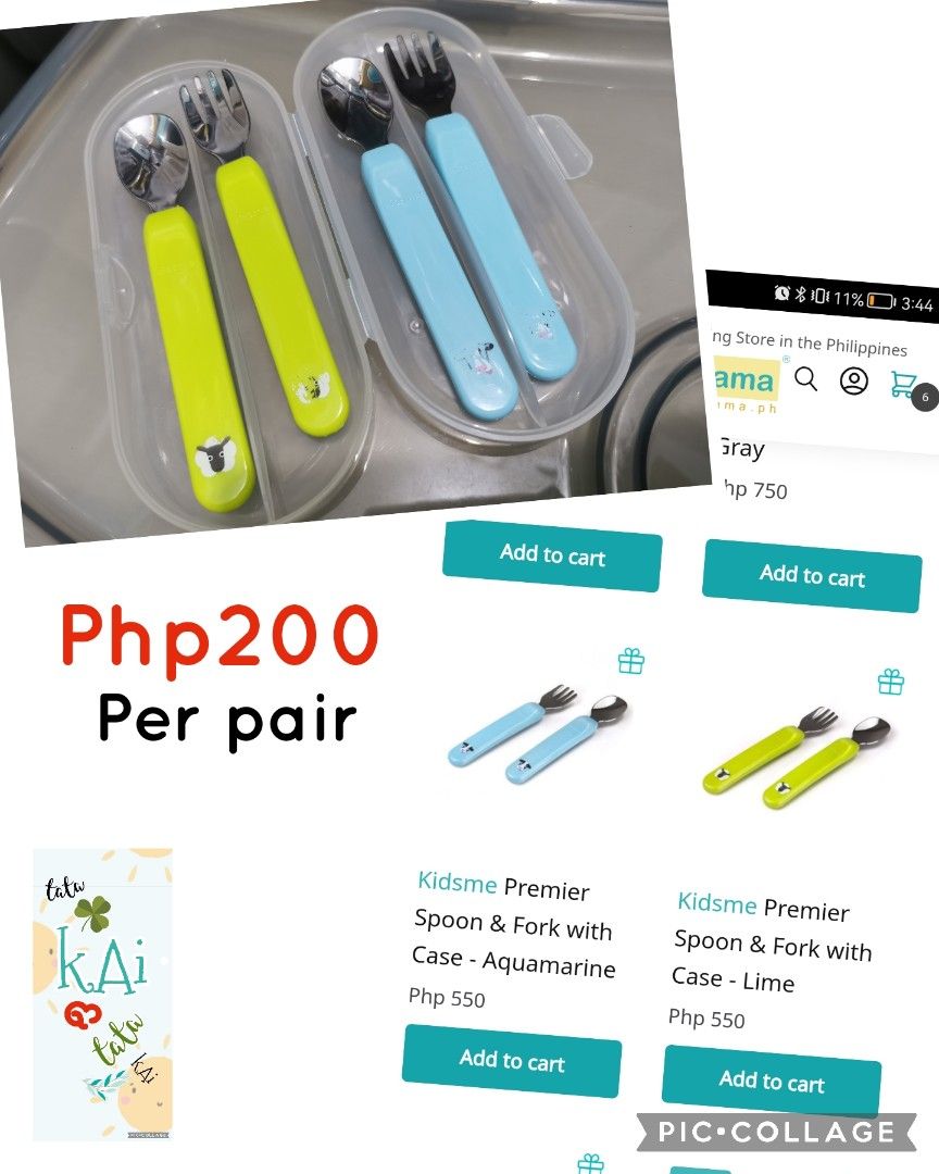 Kai eating utensils on Carousell