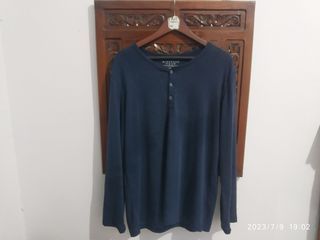 Kaos longsleeve Giordano blue